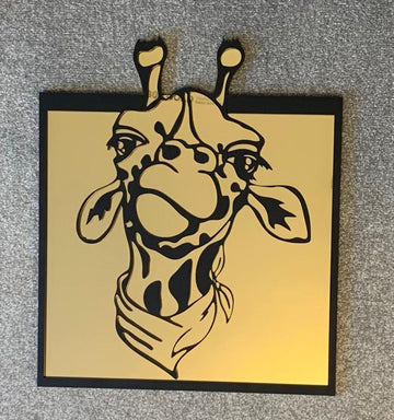‘Geoffrey’ the Giraffe Hand Drawn Artwork – Perspex®