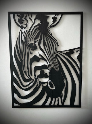 ‘Zany’ the Zebra Three Dimensional Artwork – Perspex®